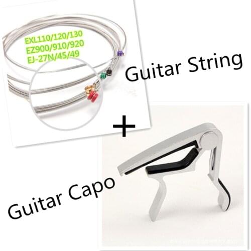 Guitar Capo + Guitar Stings Set With Original Retail Package For All Kinds Guitar