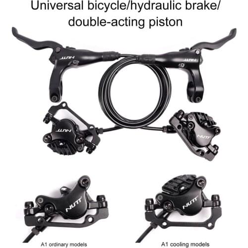 MTB Bike Oil Disc Brake Set, 160mm A1 Resin Model/cooling Model Left Front Right Rear Pair With 2pcs 160mm RT56 Discs Bike Part