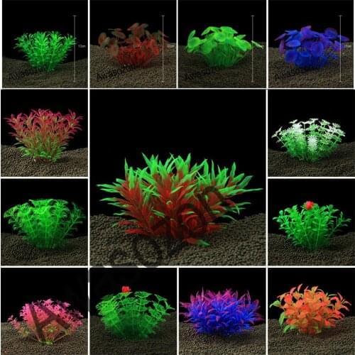 New Artificial Underwater Plants Aquarium Fish Tank Decoration Colorful Water Grass Undersea World Viewing Ornament Decor