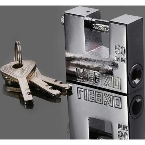 Stainless Steel Burglar Padlock Security Safety Lock Antique Horizontal Opening