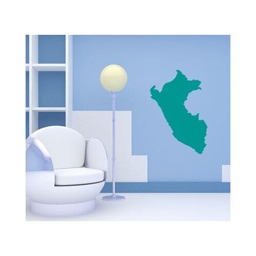 Peru map Globe Earth Country wall vinyl sticker custom made home decoration fashion design