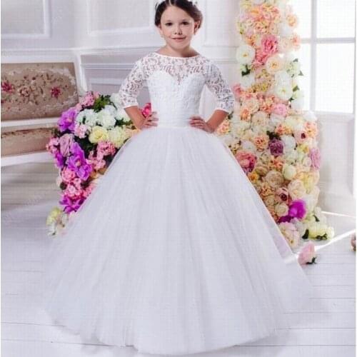 Girls Flower Girl Dresses for Wedding Party Dress Bridesmaid Birthday Pageant Graduation Princess Kids Evening Gowns Vestidos