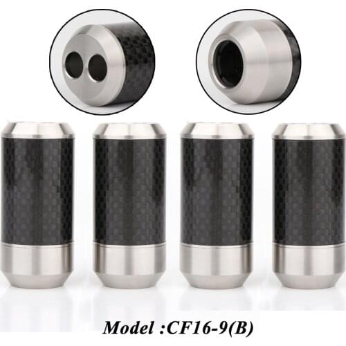 4pcs 304 stainless steel Carbon Fiber Pants Boot Y Splitter Speaker Audio Cable Wire pant