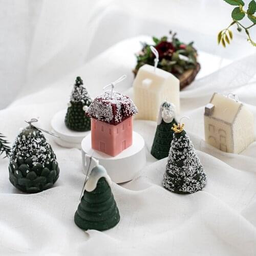 Christmas Silicone Mold Mousse Cake Mold Christmas Tree DIY Plaster Candle mold Baking Mold DIY Xmas Home Decor