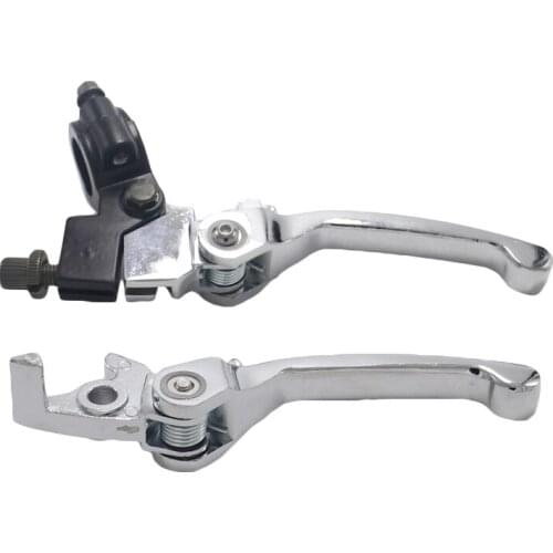 Folding Brake Clutch Lever Set For Motorcycle Pit Dirt Bike ATV Quad 50cc 110cc 125cc 140cc 160cc 200cc Black Chrome Rear
