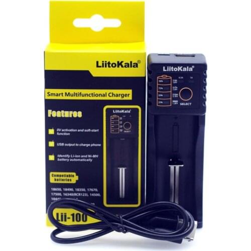 Liitokala Lii-100 1.2V 3.7V 3.2V 3.85V AA / AAA 18650 18350 26650 10440 14500 16340 25500 NiMH lithium battery smart charger