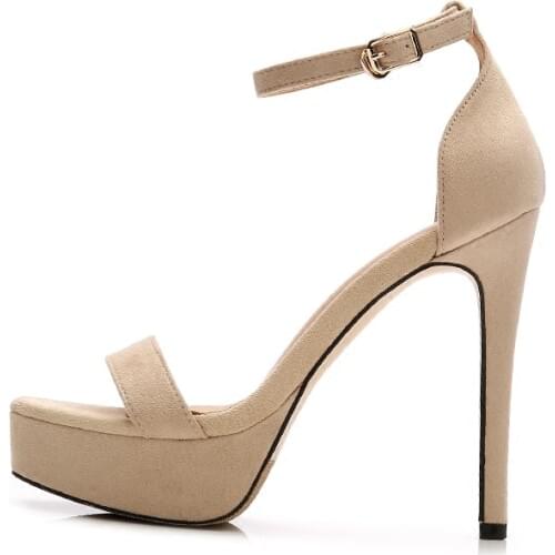 Nightclub Sandals Female Fine Open Toe Waterproof Platform High Heel 2018 Summer Sexy Hate High T-shoe Sandals Model Catwalk