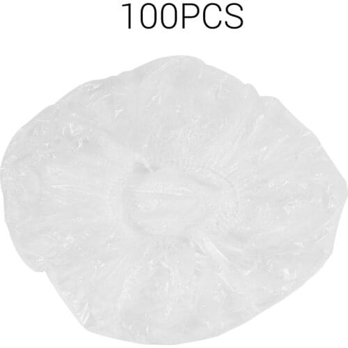 100PCS/SET Disposable Hotel Home Women Shower Bath Cap Waterproof Elastic Design Adults Bathing Cap Hair Cover Shower Caps