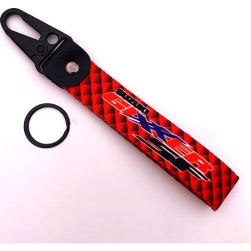 10pcsGIXXER SF Motorcycle Car Key Ring Ribbon Hanging Buckle Metal Buckle Personality Cool Practical Ornaments