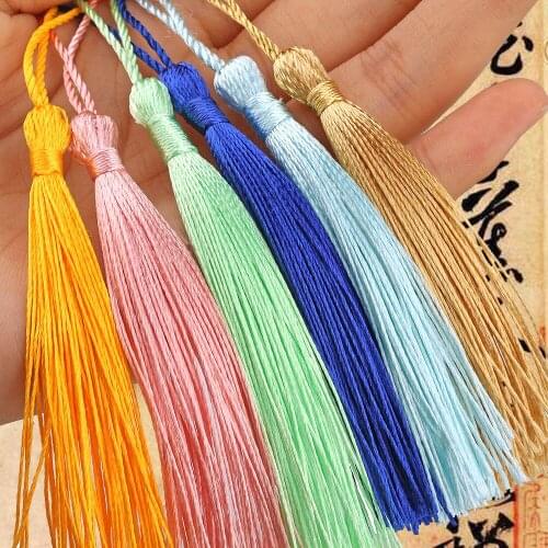 20pcs 80mm Colorful Suede Tassel Fringe Tassels For Jewelry Making Chinese Knot Diy Bag Chain Earrings Tassel DIY Pendant