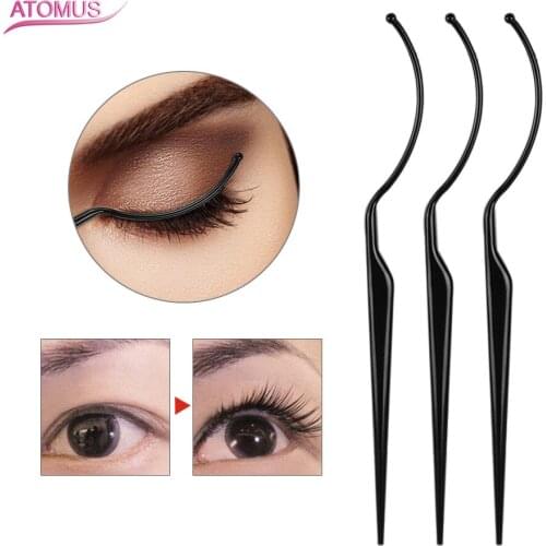 3pcs False Eyelashes Extension Holder Display Stick Natural Long Grafting Eyelashes Auxiliary Tool Natural False Eyelashes