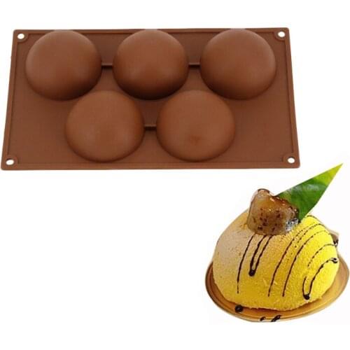 3D Silicone Semicircle Cake Mold Baking Tools For Chocolate Brownie Dessert Bakeware Decoration Accessories