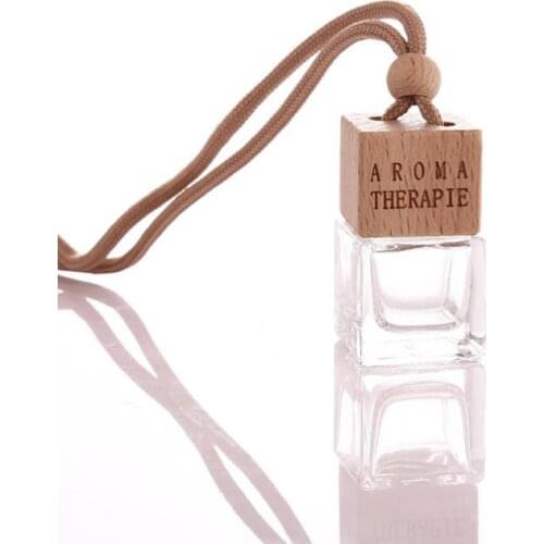 6ml Car Air Freshener Automobiles Empty Glass Perfume Smell Odor Hanging Bottles Pendant Scent Diffuser Gift 200pcs SN127