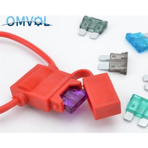 1Set medium blade car fuse + waterproof auto Fuse Holder