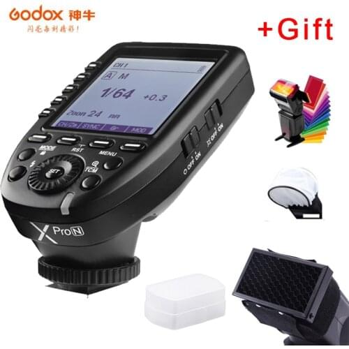 Godox Xpro-N i-TTL II 2.4G X System Wireless Control Remote Trigger with 3x X1R-N Controller Receiver Compatble for Nikon Flash