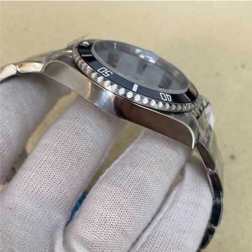 Watch Case for 8215, 8200, 821A for Mingzhu 2813, 3804 Mechanical Watch Movement Aluminum Ring Bezel Strap Set