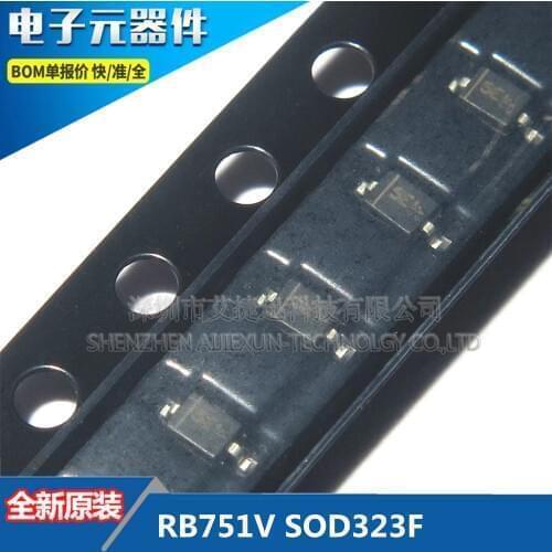 100Pcs 100% New and original RB751V SOD323F SCHOTTKY DIODES in stock