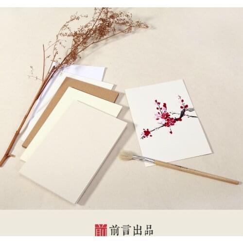 DIY blank cardboard kraft paper Postcard hand-painted graffiti card double word message note card