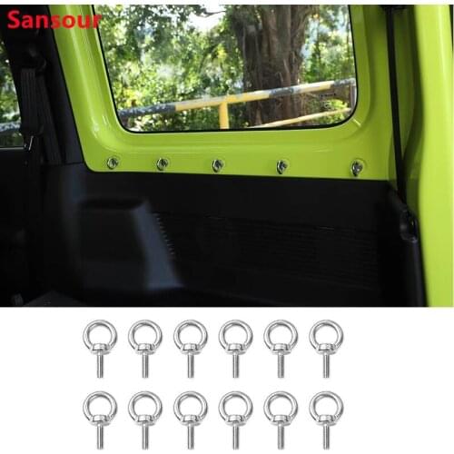 Sansour Interior Moulding for Suzuki Jimny 2019+ Car Round Hole Screw Decoration Cover Accessories for Suzuki Jimny 2019