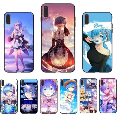Comic Manga TRe zero REM Phone Case For Iphone XS SE 2020 6S 6 7 8 Plus XR X Mobile Shell 11 Pro Max 12 Mini 5S Hard Cover Coque