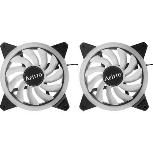 Computer CPU Cooler Quiet Silent DC 12V 120mm PC Computer Case Cooling CPU Cooler Fan Silent Radiator Heatsink