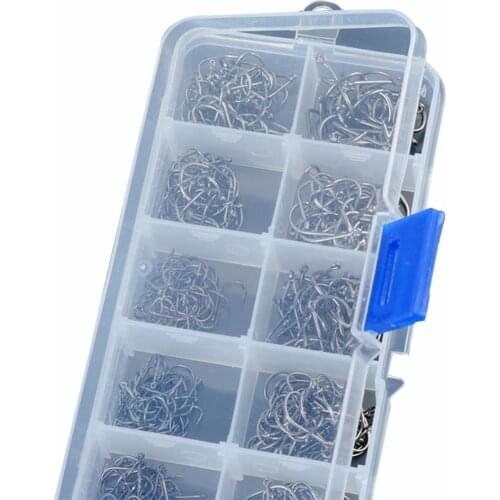 Hot Hot Sale 500 Pcs A Lot Carbon Steel Fishing Hook Fishhooks Fishing Hooks With Hole Fishing Tackle Box