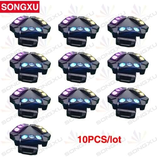 10pcs/lot 9x10W Mini LED Spider Light RGBW DMX Spider Beam Light for DJ Disco Party Nightclub Stage Event/SX-MH140A