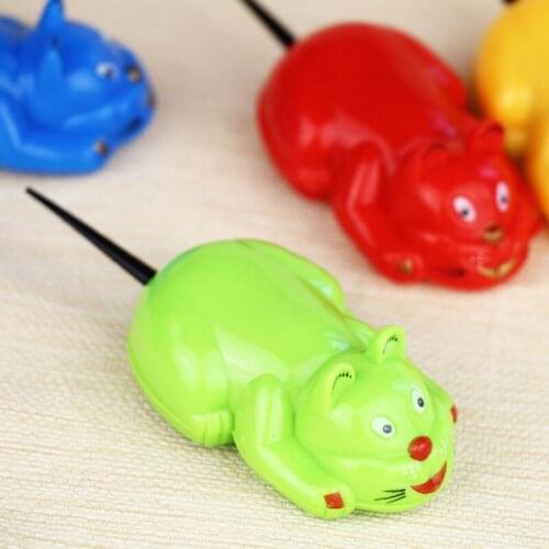 Cartoon Small Plastic Model Cat Pull Back Animal Shape Childrens Toys Classic Toy Random Color