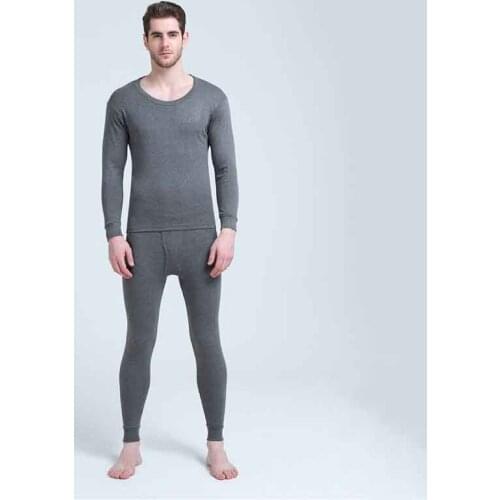 Mens Long Johns Winter Thermal Underwear Sets Warm Long Johns Tops Bottom Clothes Thermo Underwear Male Spring Warm Clothing