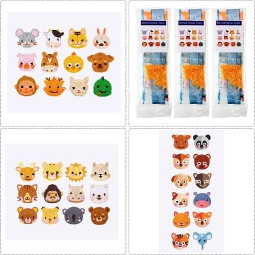 19 PCS 5D Diamond Painting Kits for Kids DIY Diamond Kits Crystal Mosaic Sticker by Numbers Kits Arts and Crafts Set