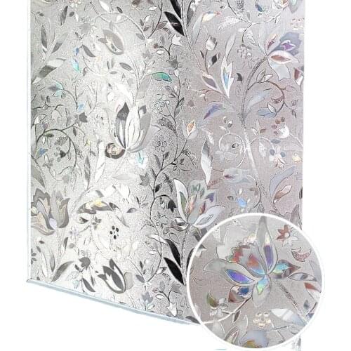 LUCKYYJ Privacy Window Film 3D Static Decoration Self Adhesive for UV Blocking Heat Control Glass Stickers