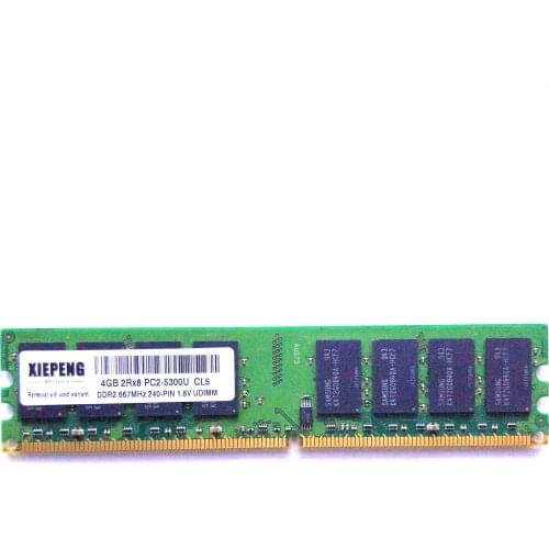 2GB DDR2 800MHz 4GB 2Rx8 PC2-6400U 4G PC2 5300 NON ECC RAM for DELL Precision WorkStation 390 T3400 380 Extreme Edition Desktops