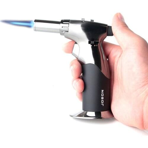 Spray Gun Outdoor Picnic Camping Barbecue Kitchen Lighter Cigar Lighters Windproof Metal Turbo Butane Gas Lighters Mens Gifts