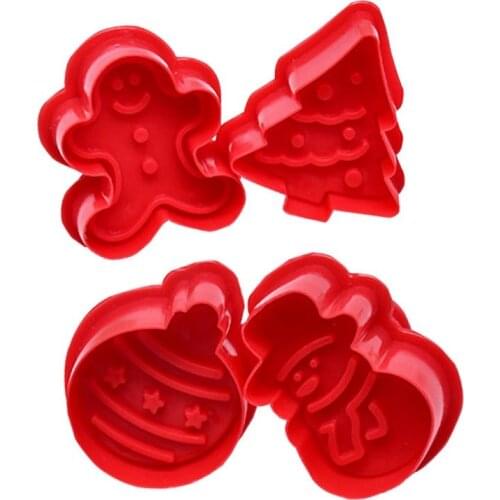 Christmas Gingerbread Man Snowman Kitchen Cookie Cutters Biscuit Cookie Cutters Fondant Pastry Decorating Baking Tools DIY Mold