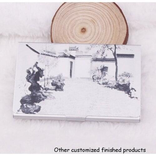 Ultra-thin Aluminum Alloy Business Card Holder Box Matte Storage Case Women Men Portable ID Credit Cards Container CUSTOM LOGO