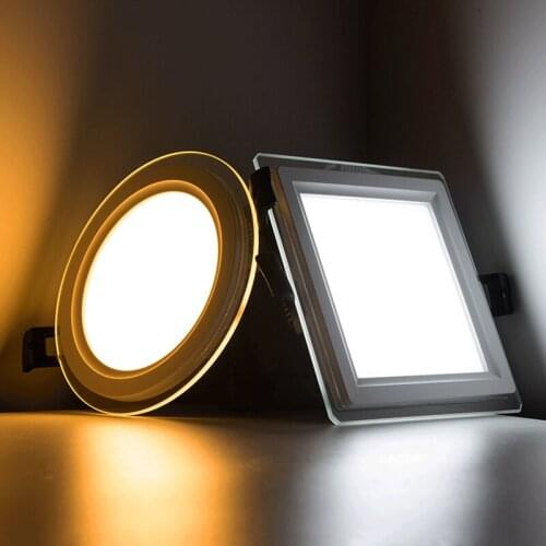 Ultra Thin Round Square LED Ceiling Lights Down lights 6W 9W 12W 18W LED Panel Light For Indoor Bedroom Living room Corridor