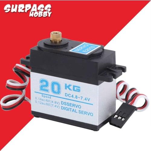 Waterproof 20Kg Metal Gear Digital High Torque Speed Servo for Redcat Kyosho LRP FS 1/10 1/8 RC Crawler Buggy Truck Car