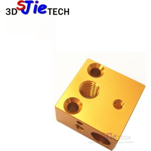 3d printer Parts Aluminium Heat Block Ender-5 Extruder 20*20*10MM For Creality CR-10 CR-10S 3D printer MK10 hotend kit
