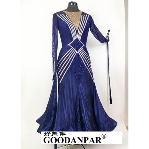 NEW Ballroom Standard Dance Dress womens Waltz Dance Competition Dress professional Ballroom Dance Dress Sleeveless High Quality