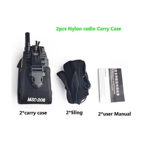 2pcs Baofeng radio case Carry Case Holder Walkie Talkie nylon case radio holder for Kenwood For Motorola Yaesu Uv-5r Accessories