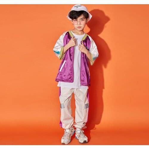 2021 Prendas de hip-hop para niños, chaqueta para correr, ropa, camisas blancas, tops, ropa deportiva de calle, pantalones para