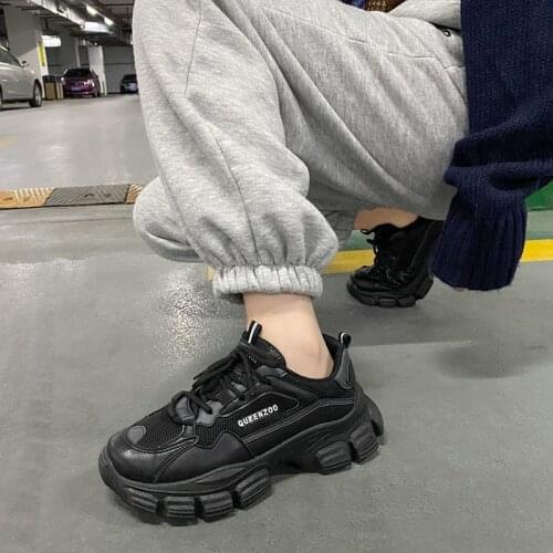 2021 Thick-soled Women Vulcanized Shoes Cozy Dad Shoes Hot Sale Running Shoes Ins Trendy Ladies Athletic Shoes Tenis Feminino