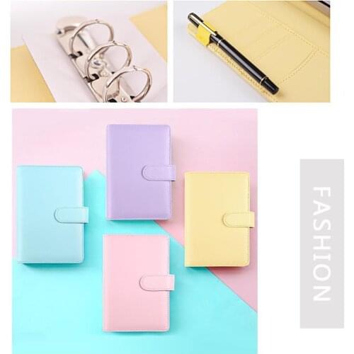 A5 A6 Loose Leaf Ring Binder Notebook Multifunctional Planner Weekly Monthly Diary Notebook Cover Stationery Student Supplies