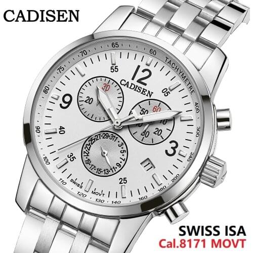Часы с хронографом Cadisen China At AliExpress