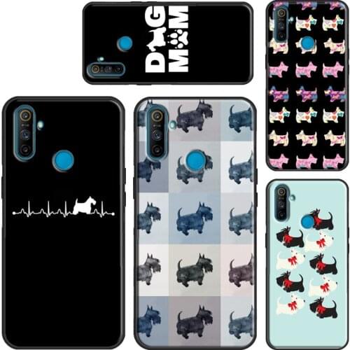 Westie Scottie Terrier Case For Realme 8 Pro C15 C11 C3 GT Neo 7i Q3 6 7 Pro Funda For OnePlus 9 Pro 8 Nord 7T 8T