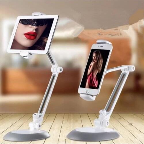 Lazy Phone Holder Tablet Stand Aluminum 2021 Desktop 360 Rotating Long Arm Adjustable for Ipad Mount for IPhone Stand