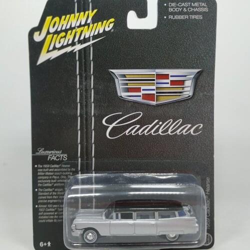 JOHNNY LIGHTNING 1/64 1959 Cadillac hearse Alloy models