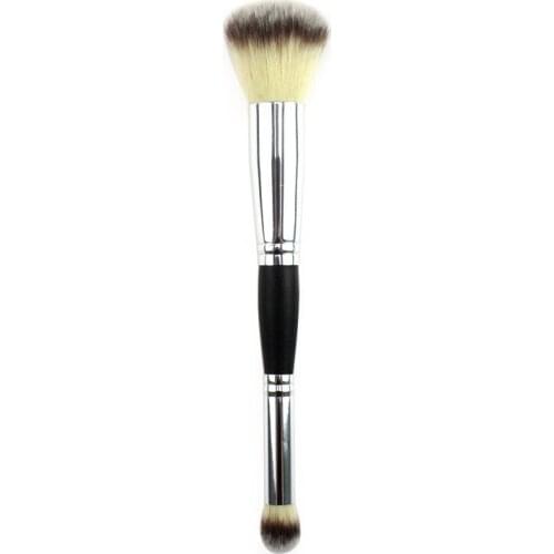 ELECOOL 1Pcs Professional Double Head Eyeshadow Brush Facial Foundation Blush Brushes Multifunction Makeup Tools