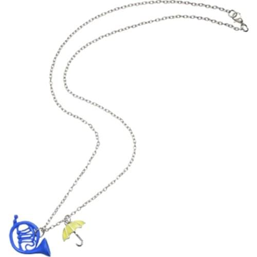 Enamel Blue Horn Umbrella Pendant TV Series Keychain Hot How I Met Your Mother Key Chain Women Men Key Holder Key Ring Gifts