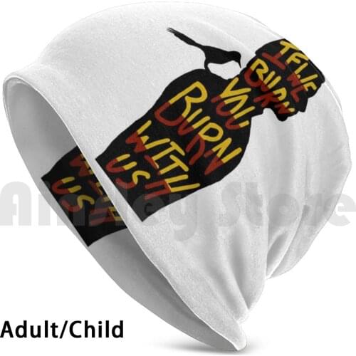 The Hunger Games : If We Burn You Burn With Us Quote Hat 3247 Hat The Hunger Games Suzanne